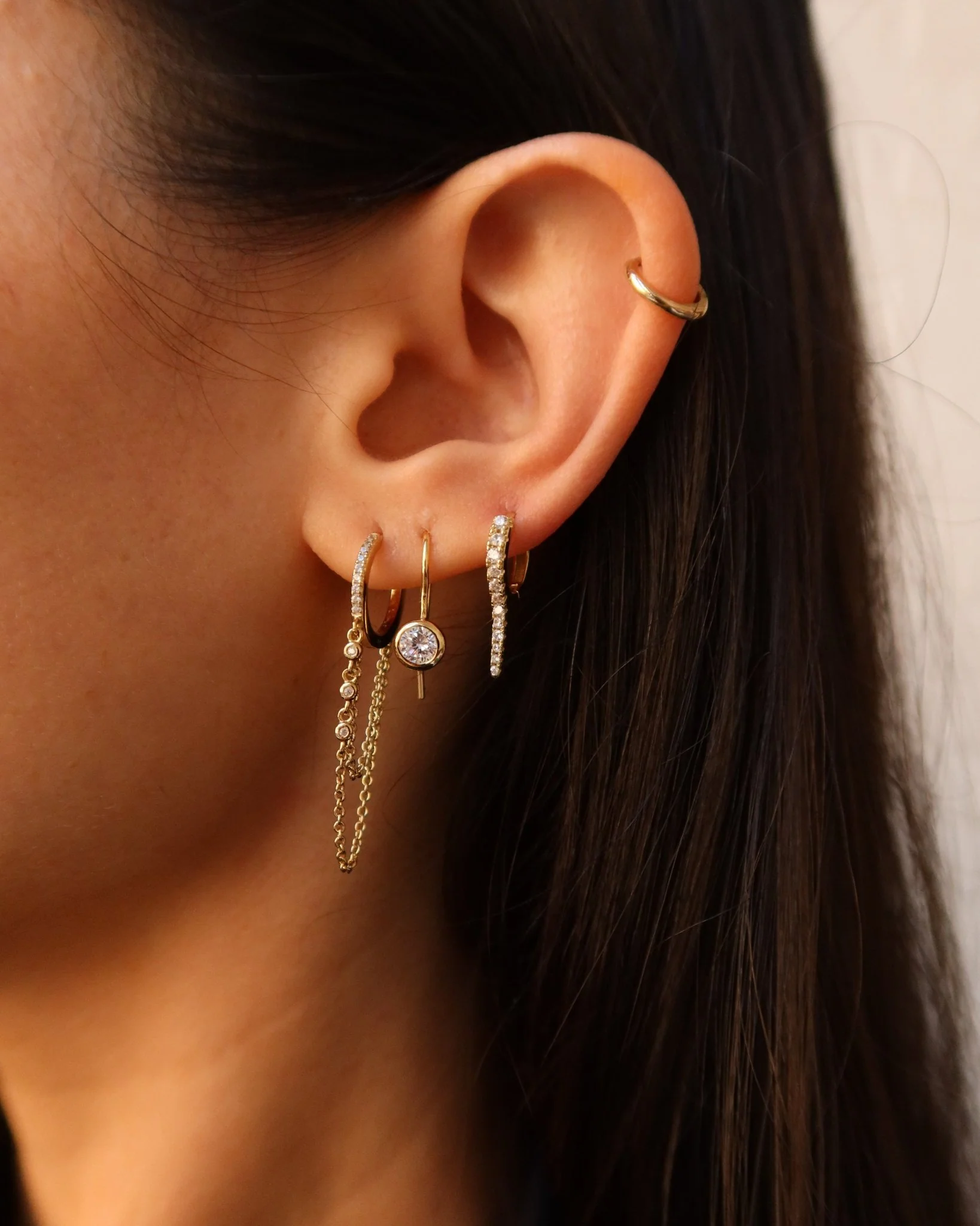 MARGOT DOUBLE CHAIN HUGGIES - Image 3